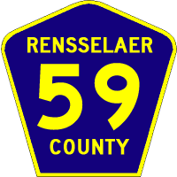 [ Rensselaer County Route Marker ]