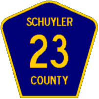 [ Schuyler County Route Marker ]